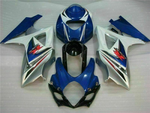 2007-2008 Blue White Suzuki GSXR 1000 K7 Bike Fairings UK