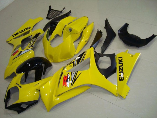 2007-2008 Yellow Suzuki GSXR 1000 K7 Motorcycle Fairings Kit UK