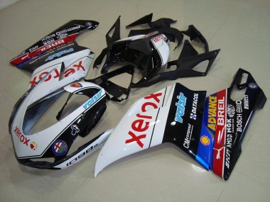 2007-2014 Black Xerox Ducati 848 1098 1198 Motorcycle Replacement Fairings UK