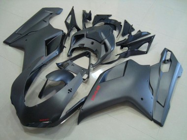 2007-2014 Matte Black Ducati 848 1098 1198 Motorcycle Fairings Kit UK