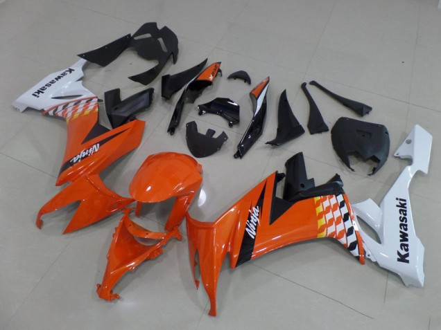 2008-2010 Orange and White Kawasaki ZX10R Motorcycle Bodywork UK