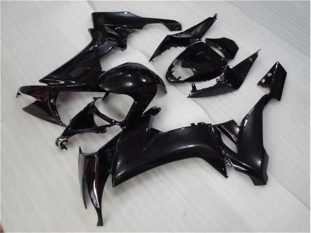 2008-2010 Glossy Black Kawasaki ZX10R Motorcycle Fairing Kit UK