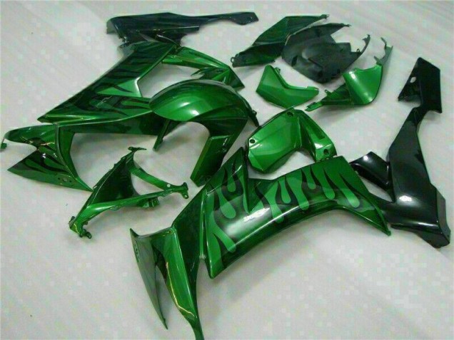 2008-2010 Green Flame Kawasaki ZX10R Bike Fairings UK