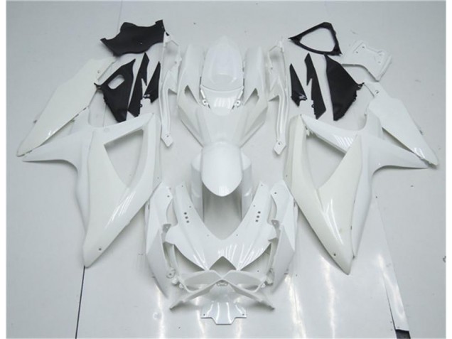 2008-2010 White Suzuki GSXR 600/750 Motorcyle Fairings UK