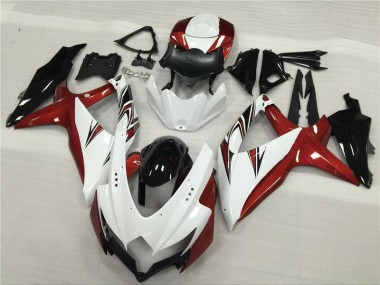 2008-2010 White Red Black Suzuki GSXR 600/750 Motor Fairings UK