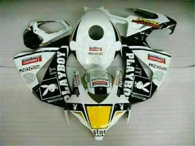 2008-2011 White Black Playboy Honda CBR1000RR Motorbike Fairing UK