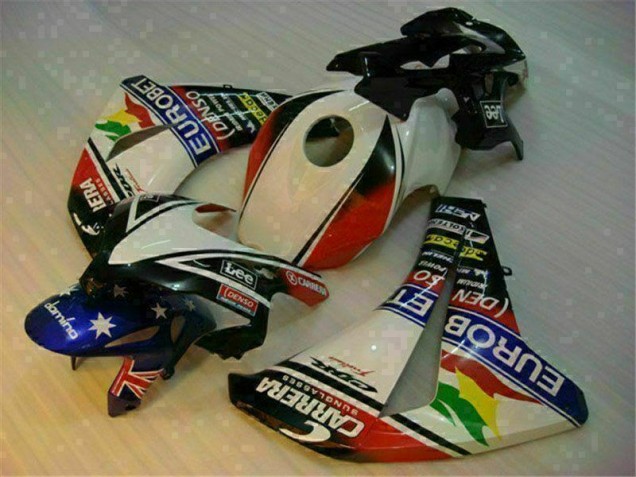 2008-2011 White Blue Honda CBR1000RR Motorcycle Fairing UK