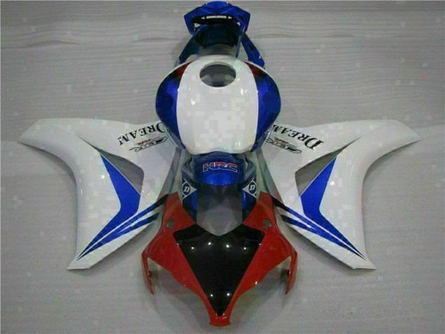 2008-2011 White Blue Honda CBR1000RR Motorcycle Fairings Kits UK