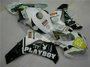 2008-2011 White Black Playboy Honda CBR1000RR Motorcylce Fairings & Bodywork UK