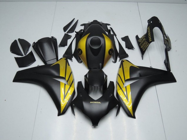 2008-2011 Matte Black and Gold Honda CBR1000RR Bike Fairings UK