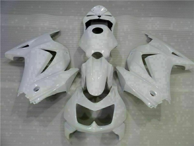 2008-2012 White Kawasaki EX250 Motorcycle Replacement Fairings UK