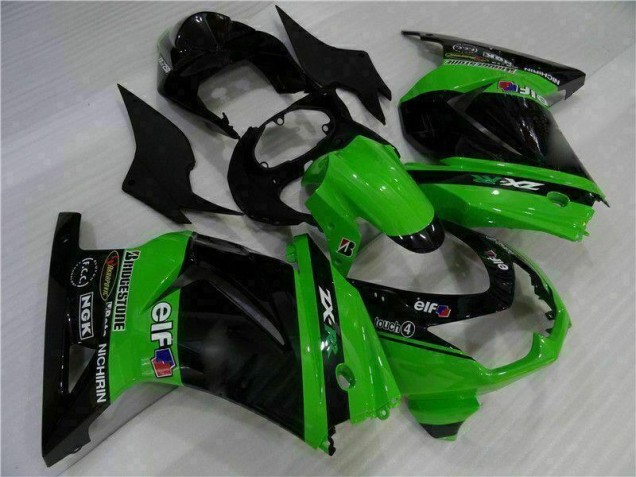 2008-2012 Black Green Kawasaki EX250 Motorcylce Fairings UK