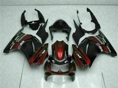 2008-2012 Black Kawasaki EX250 Bike Fairing Kit UK