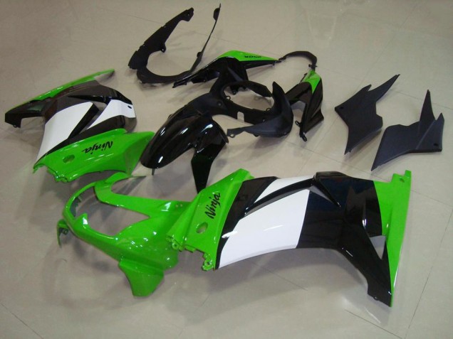 2008-2012 Green White Black Kawasaki ZX250R Replacement Motorcycle Fairings UK