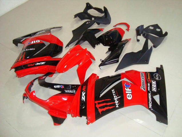 2008-2012 Red Monster Kawasaki ZX250R Motor Fairings UK