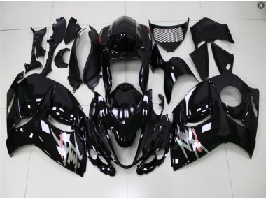 2008-2019 Glossy Black Suzuki GSXR 1300 Hayabusa Bike Fairing Kit UK