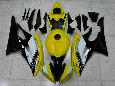 2008-2016 Yellow Black Yamaha YZF R6 Motorcycle Fairings Kits UK