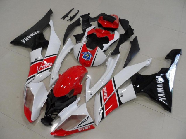 2008-2016 Red White Black Yamaha YZF R6 Bike Fairing Kit UK