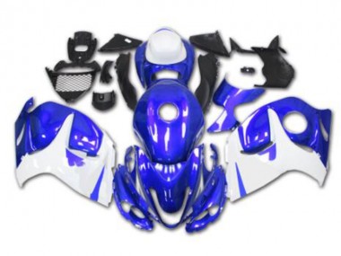 2008-2019 Blue White Suzuki GSXR 1300 Hayabusa Motorcycle Replacement Fairings UK