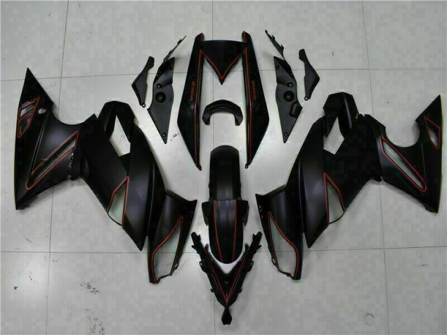 2009-2011 Black Red Kawasaki EX650 Motorbike Fairing UK