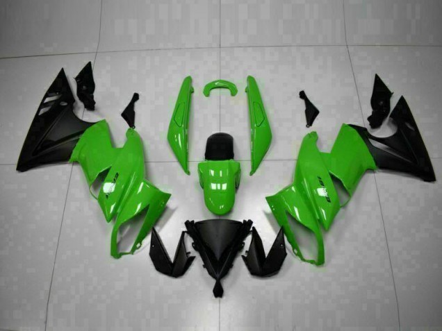 2009-2011 Green Black Kawasaki EX650 Motor Bike Fairings UK