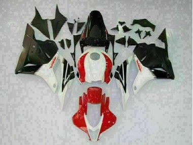 2009-2012 White Black Red Honda CBR600RR Motorcycle Fairings Kit UK