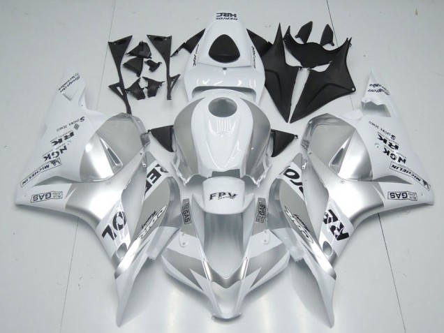 2009-2012 White Silver Repsol Honda CBR600RR Bike Fairing Kit UK