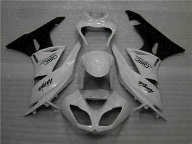 2009-2012 White Black Ninja Kawasaki ZX6R Motorbike Fairings UK