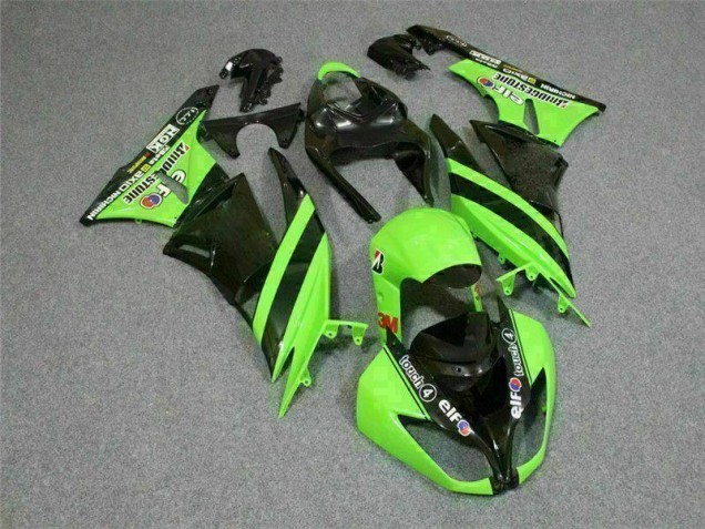 2009-2012 Black Green 3M Touch4 Kawasaki ZX6R Motorbike Fairing UK