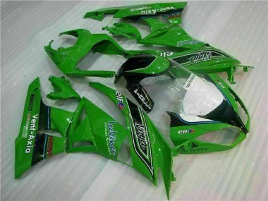 2009-2012 Green Black LeoVince Kawasaki ZX6R Motorcycle Fairing Kit UK