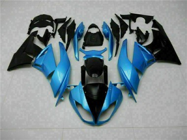 2009-2012 Blue Black Kawasaki ZX6R Motorcyle Fairings UK