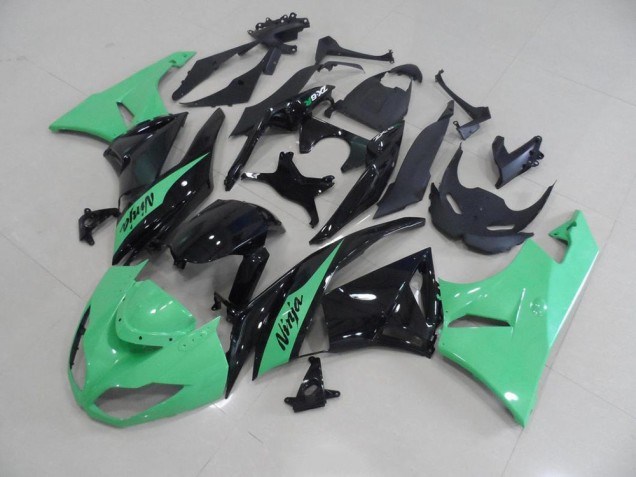 2009-2012 Metallic Green Kawasaki ZX6R Motorbike Fairing Kits UK