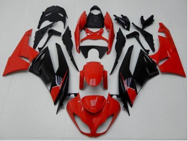 2009-2012 Red Black Kawasaki ZX6R Bike Fairings UK