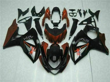 2009-2016 Brown Black Suzuki GSXR1000 Bike Fairing Kit UK