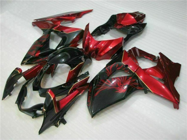 2009-2016 Red Flame Black Suzuki GSXR1000 Motorcycle Replacement Fairings UK