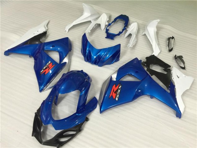 2009-2016 Blue White Suzuki GSXR1000 Motor Fairings UK