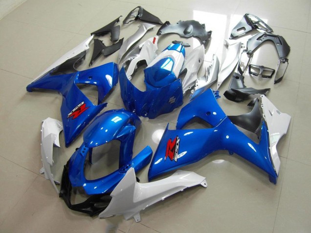 2009-2016 Blue and White OEM Style Suzuki GSXR 1000 K9 Bike Fairing Kit UK