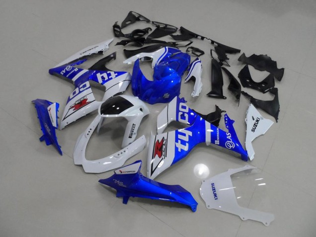 2009-2016 Blue Tyco Suzuki GSXR 1000 K9 Motorbike Fairing Kits UK