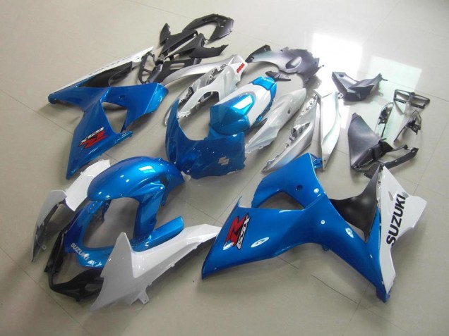 2009-2016 White Blue Suzuki GSXR 1000 K9 Motorcycle Fairing UK