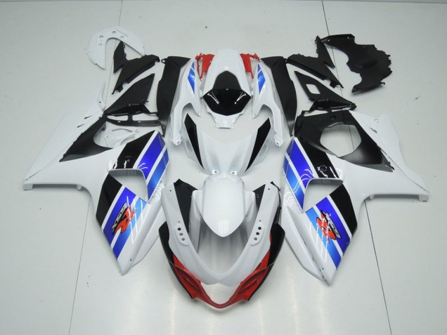 2009-2016 White Blue Black Suzuki GSXR 1000 K9 Bike Fairing UK