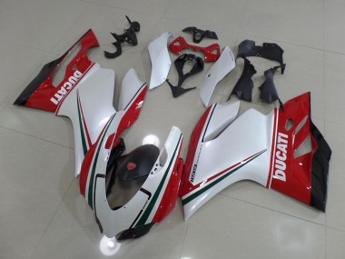 2011-2014 White Red Ducati 1199 Motorcycle Fairing Kits UK