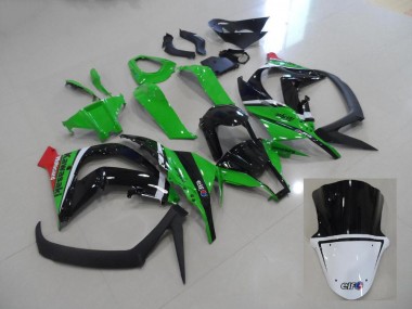 2011-2015 Green and Black Kawasaki ZX10R Motorcycle Fairings Kits UK