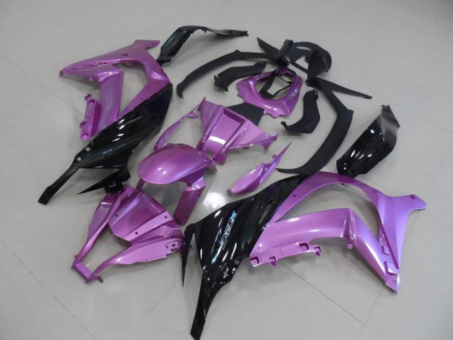 2011-2015 Pink and Black Kawasaki ZX10R Motorcycle Fairings Kit UK