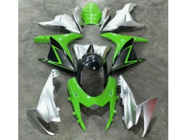 2011-2021 Green Silver Suzuki GSXR 600/750 Bike Fairing Kit UK