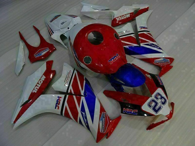 2012-2016 Red White Blue 23 Honda CBR1000RR Bike Fairing Kit UK