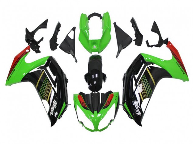 2012-2016 Green Black Kawasaki EX650 Motorbike Fairing UK