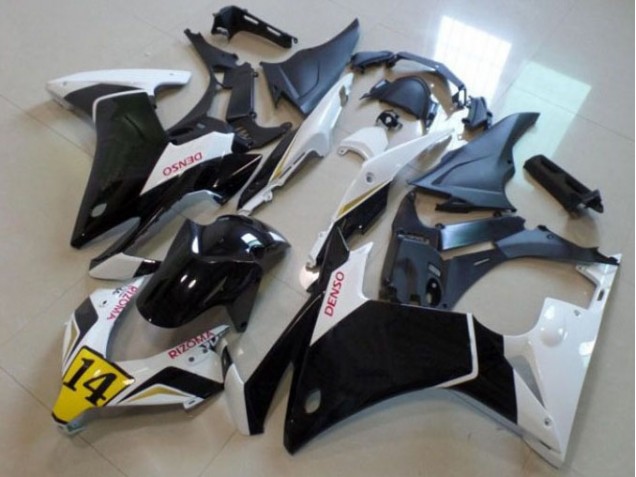 2013-2015 Black White Denso Rizoma 14 Honda CBR500RR Bike Fairings UK