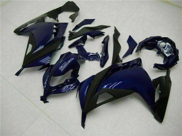 2013-2016 Blue Black Kawasaki EX300 Motorcycle Fairings Kits UK