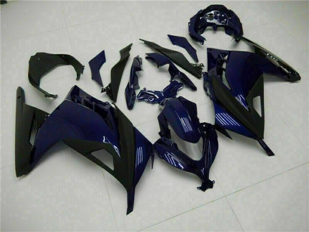 2013-2016 Blue Black Kawasaki EX300 Motorcycle Fairings Kits UK