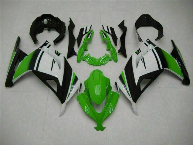 2013-2016 Green Black Silver Kawasaki EX300 Moto Fairings UK